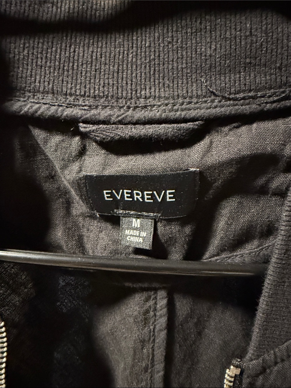 Evereve Black 100% Linen Relaxed Noa Bomber Jacket - Picture 4 of 7